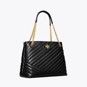 Tory Burch Kira Chevron Tote (Black)